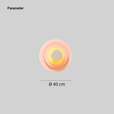 Aplique de pared redondo LED de diseño moderno multicolor para salón