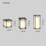 Lámpara solar exterior de pie LED rectangular IP65 para terraza