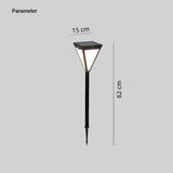 Baliza LED exterior solar moderna negra de metal IP65 para jardín