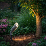 Foco estaca jardin LED orientable moderno de metal para exterior