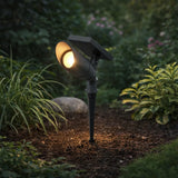 Foco estaca jardin LED orientable moderno de metal para exterior