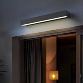 Aplique de Exterior Pared LED Moderno Negro de Metal Largo