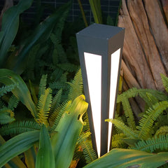 Baliza solar LED de exterior IP65 con diseño moderno para jardín