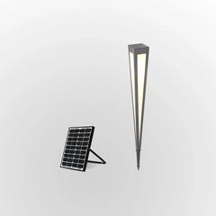 Baliza solar LED de exterior IP65 con diseño moderno para jardín