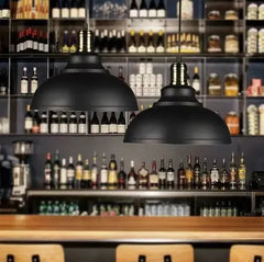 Lámpara colgante de hierro para comedor de estilo industrial