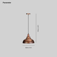Lámpara colgante de hierro para comedor de estilo industrial
