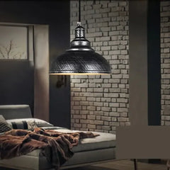 Lámpara colgante de hierro para comedor de estilo industrial