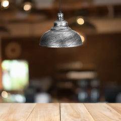 Lámpara colgante de hierro para comedor de estilo industrial