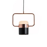 Lámpara colgante de metal LED giratoria moderna