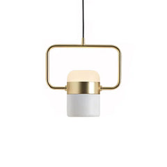 Lámpara colgante de metal LED giratoria moderna