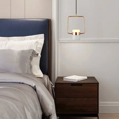 Lámpara colgante de metal LED giratoria moderna