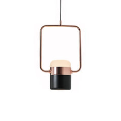 Lámpara colgante de metal LED giratoria moderna