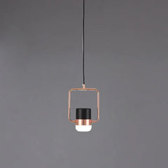 Lámpara colgante de metal LED giratoria moderna