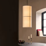 Lamparas colgantes de tela modernas diseño minimalista para comedor