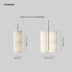 Lamparas colgantes de tela modernas diseño minimalista para comedor