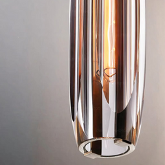 Lámpara Colgante para Mesita de Noche LED Tubo de Vidrio Moderno