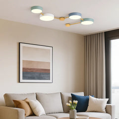 Lámpara LED de Techo Estilo Nórdico y Diseño Molecular para Salón