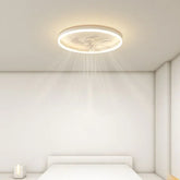 Ventiladores de techo con luz y mando LED moderno para dormitorio