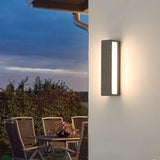 Aplique de pared exterior bidireccional moderno de terrazo rectangular IP67