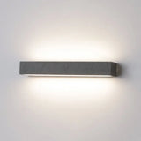 Aplique de pared exterior bidireccional moderno de terrazo rectangular IP67