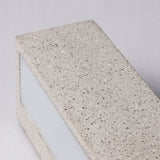 Aplique de pared exterior bidireccional moderno de terrazo rectangular IP67