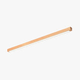 Plafón lineal de techo nórdico de madera LED para salón