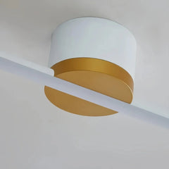 Lámpara de techo lineal moderna de metal LED para salón