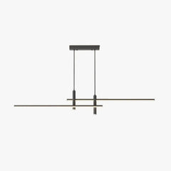 Lámparas techo comedor estilo moderno y alargado