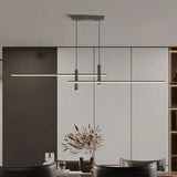 Lámparas techo comedor estilo moderno y alargado