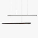 Lámpara lineal colgante minimalista LED regulable en altura para isla de cocina