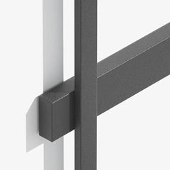 Aplique solar de pared exterior lineal negro de diseño moderno