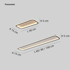 Lámpara de Techo LED Moderna Rectangular para Pasillos