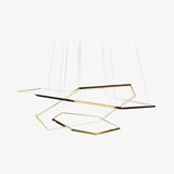Lámpara colgante hexagonal para salón moderna
