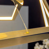 Lámpara colgante hexagonal para salón moderna