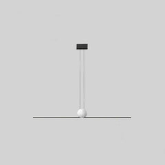 Lámpara colgante en forma de barra para comedor e isla de estilo moderno