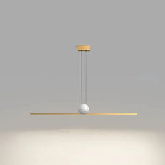 Lámpara colgante en forma de barra para comedor e isla de estilo moderno