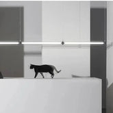 Lámpara colgante de vidrio en forma de barra para comedor de estilo moderno