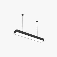 Lamparas colgantes negras LED rectangular para oficina