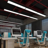 Lamparas colgantes negras LED rectangular para oficina