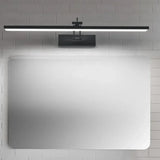 Apliques de luz para espejo de baño LED negro impermeable