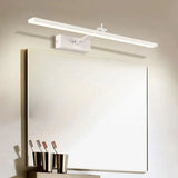 Apliques de luz para espejo de baño LED negro impermeable