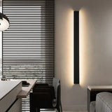 Aplique de pared alargado minimalista LED de aluminio para salón