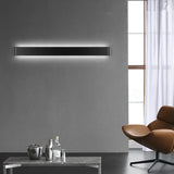 Aplique de pared alargado minimalista LED de aluminio para salón