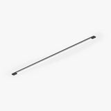 Aplique lineal de pared minimalista negro con LED de luz suave para salón