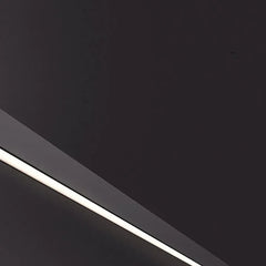 Aplique lineal de pared de estilo minimalista negro en metal para salón