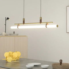 Lámpara colgante en forma de barra para comedor de estilo nórdico moderno