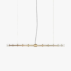 Lámpara colgante creativa de vidrio en forma de barra para comedor