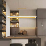 Lámparas isla cocina diseño rectangular moderno