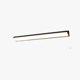 Aplique exterior largo moderno LED IP65 en negro para porche