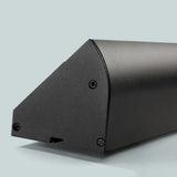 Aplique exterior largo moderno LED IP65 en negro para porche